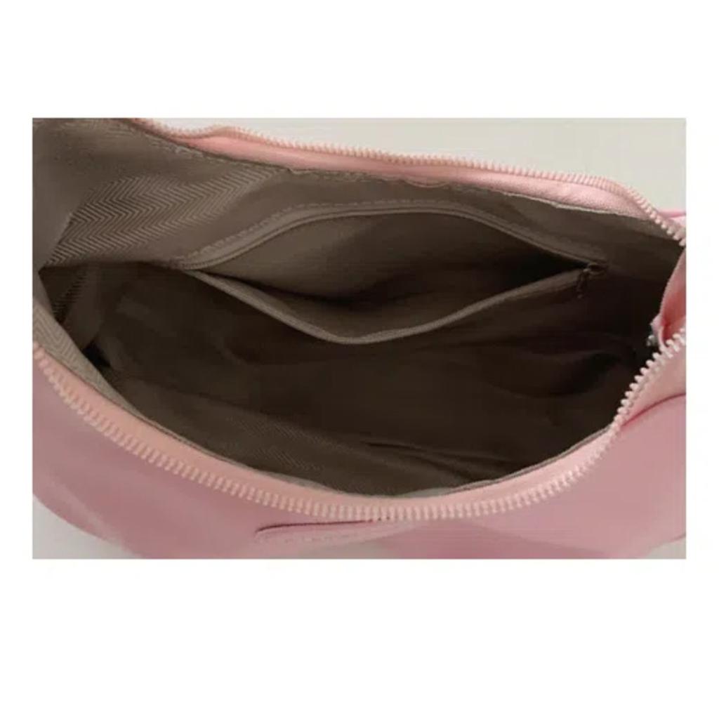 Textured Silver Bag Women's Single Shoulder Messenger Bag High-grade Pleated Underarm Crescent Bag