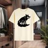 New 100% Premium Cotton T - Shirt with a Refined "Wolf King" Print   Superior Summer Loose- Fit  Breathability and Comfort