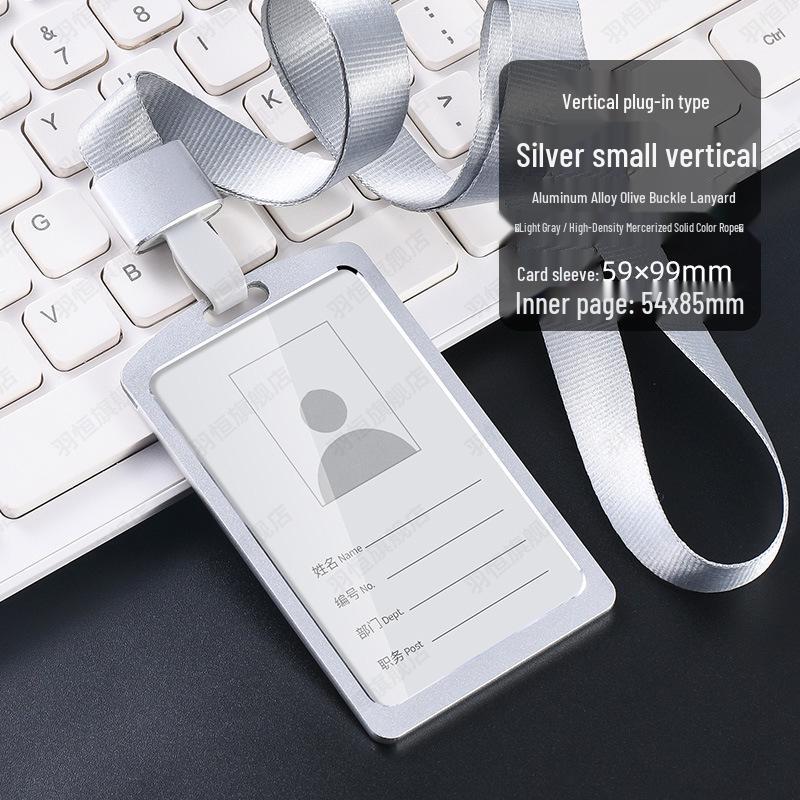 Aluminum Alloy ID Badge Lanyard with Card Holder