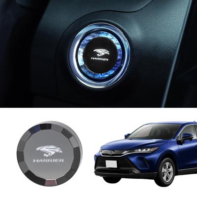 LUMIMAN Toyota Harrier 80 Series Car Push Start Switch Crystal Engine Start Cover Start Button Cover Interior Parts Dress Up Crystal Style Exclusive