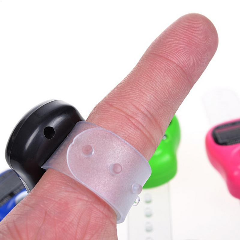 LCD Digital Finger Counter With Finger Ring Electronic Digital Display Counter Handheld Tally Counter Clicker Counter Ring