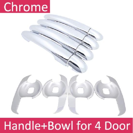 For Renault Koleos Samsung QM5 I MK1 2008~2015 Styling Stickers Decoration Chrome Door Handle Cover Paint Refit Car