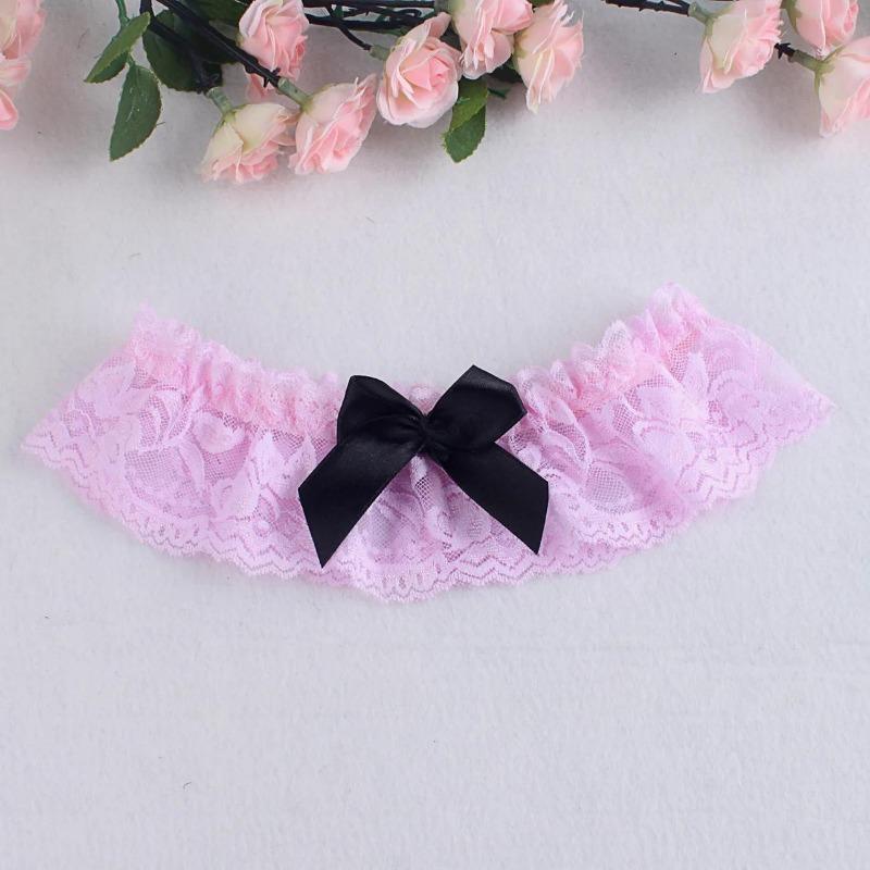 Wedding Garter Lace Floral Sexy Leg Garter Belt White Bowknot Bridal Lingerie Lace Leg Ring Loop Party Cosplay Suspender