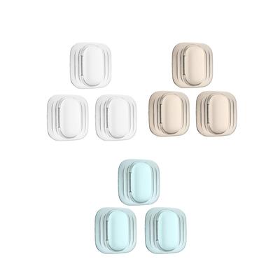 3Pcs Door Handle Anti Collision Pad Door Crash Pad Shockproof Silicone Wall Protector Wall Stick for Kitchen Toilet Lid Table