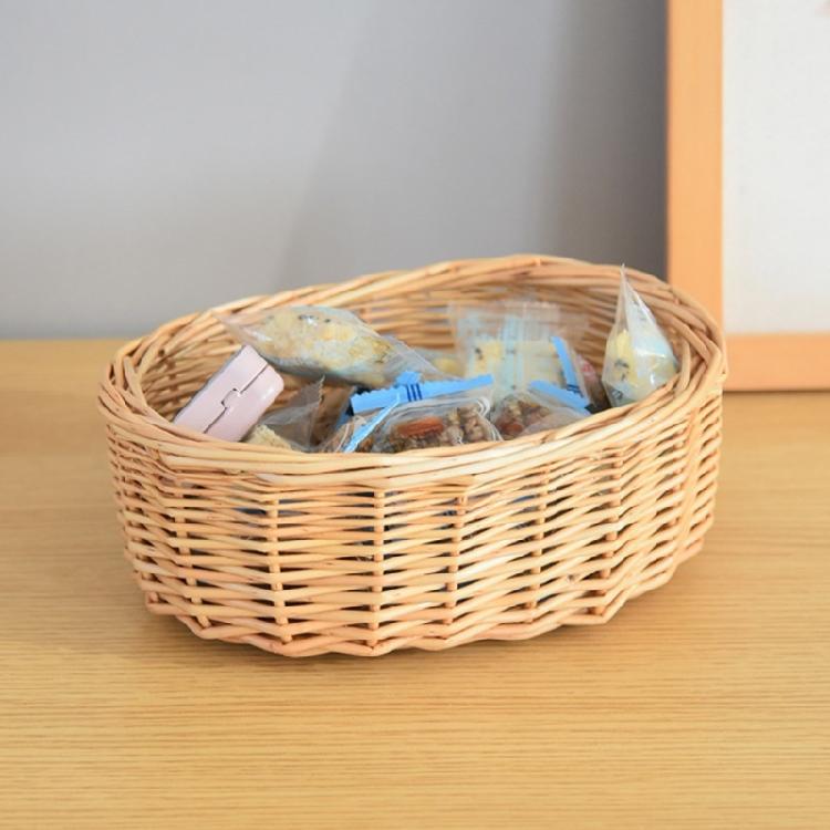 Handcraft Rattan Fruit Bowl Portable and Sturdy Designs Enhances The Beauty Of Your Household Environment Storage