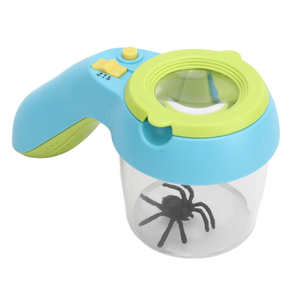 Insect Magnifier Kids Small Observer Container Magnifying Bug Viewer 9 LED Cold Warm Light Children Preschool Toy