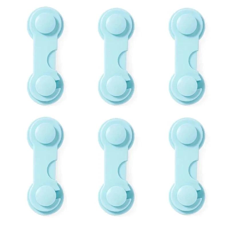 4/6Pcs/Lot Child Lock Protection Of Children Baby Drawer Anti-opening Cabinet Door Refrigerator Anti-pinch Safety Lock Buckle