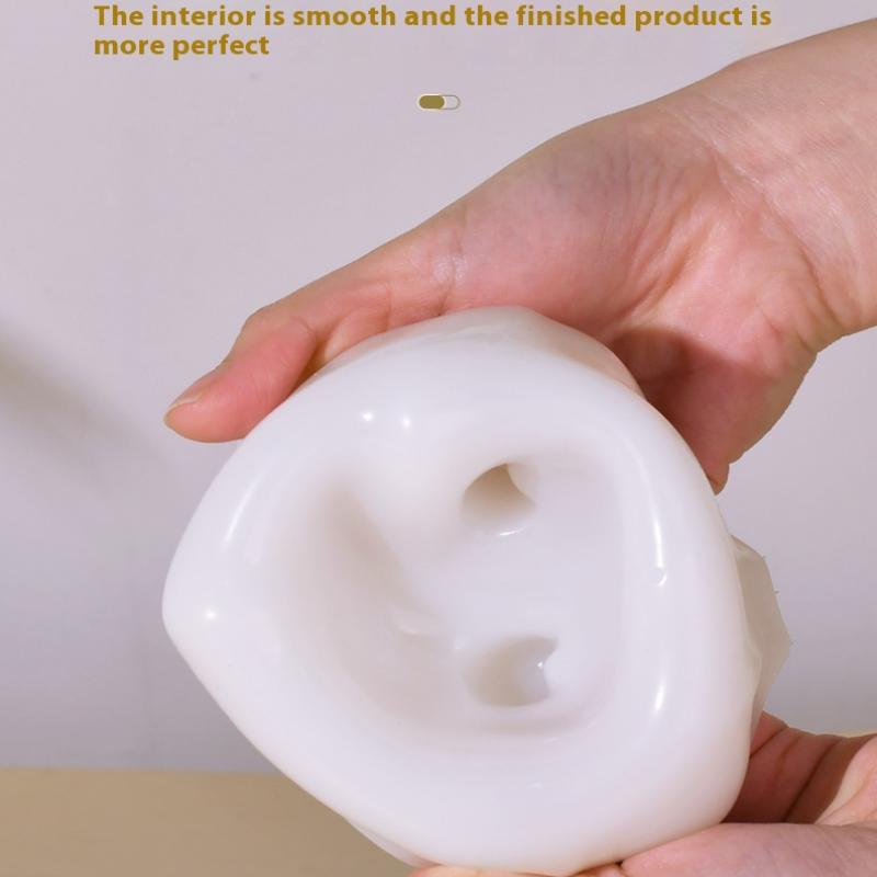 Cake Kitchen Baking Decoration Accessories 3D Cute Milk Pudding Silicone Mold Jelly Bowl Cake White Cold Ice Powder Mold