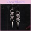Skull Earring Punk Style Alloy Dangle Jewelry For Women