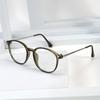New Minimalist Round Frame Anti Blue Light Glasses Fashionable and Versatile Flat Light Glasses