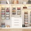 Hängender Kleiderschrank-Organizer mit 3/4/5/6 Ebenen, Kleiderhängeregale, Aufbewahrungskörbe für Kleidung, Pullover, Schuhe, Handtaschen, Clutches, Accessoires