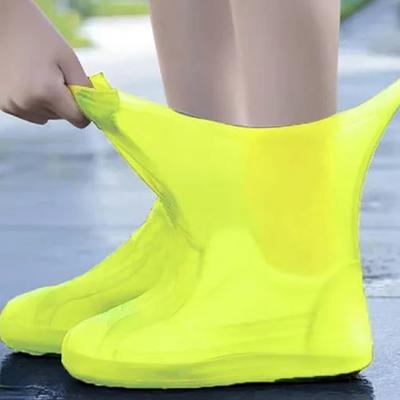 Latex-Überschuhe, wasserdicht, Unisex-Schuhschutz, wiederverwendbar, rutschfest, Regenstiefel-Überschuhe, Wanderschuh-Zubehör