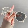 Anti-blue Light Color-changing Myopia Glasses Slim Frame Female Student Glasses 6021