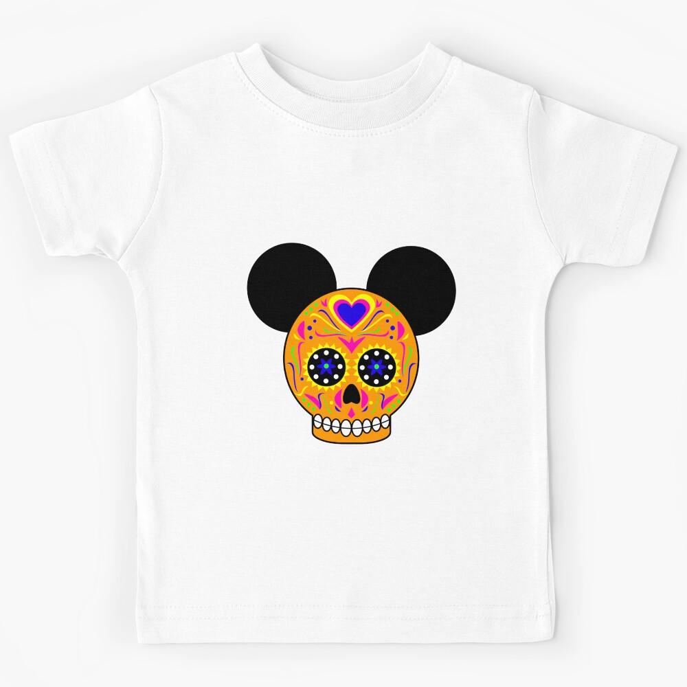 Dia De Los Muertos Ears (Orange) Kids T-Shirt 110