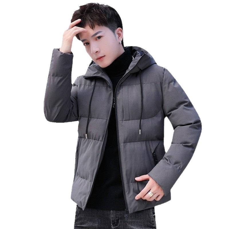 Minimalist Casual Men's Cotton Jacket Solid Color    Lightweight Versatile Winter Daily Top