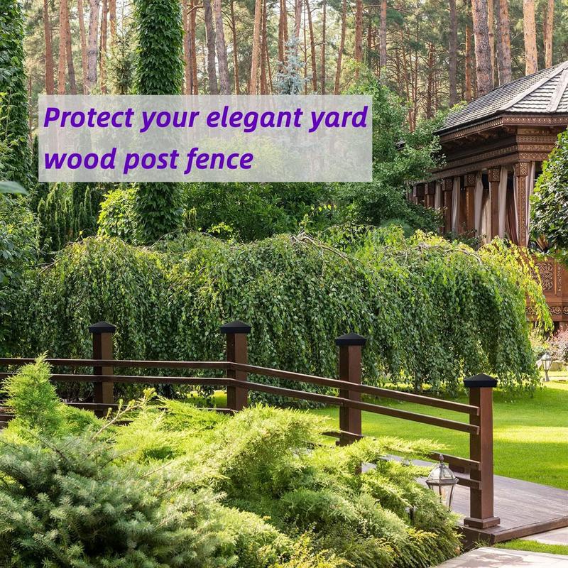 4X4 Fence Post Caps Fence Pole Protector Caps Protective Caps Deck Post Covers 6 Pcs Post Cap Cover Decking Caps Waterproof With China Mainland