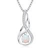 S925 Sterling Silver Women's Necklace Trendy Zircon Cross Pendant Birthday Gift  European American