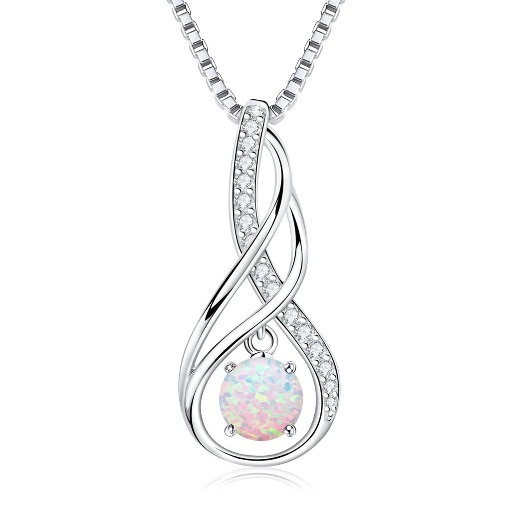 S925 Sterling Silver Women's Necklace Trendy Zircon Cross Pendant Birthday Gift European American