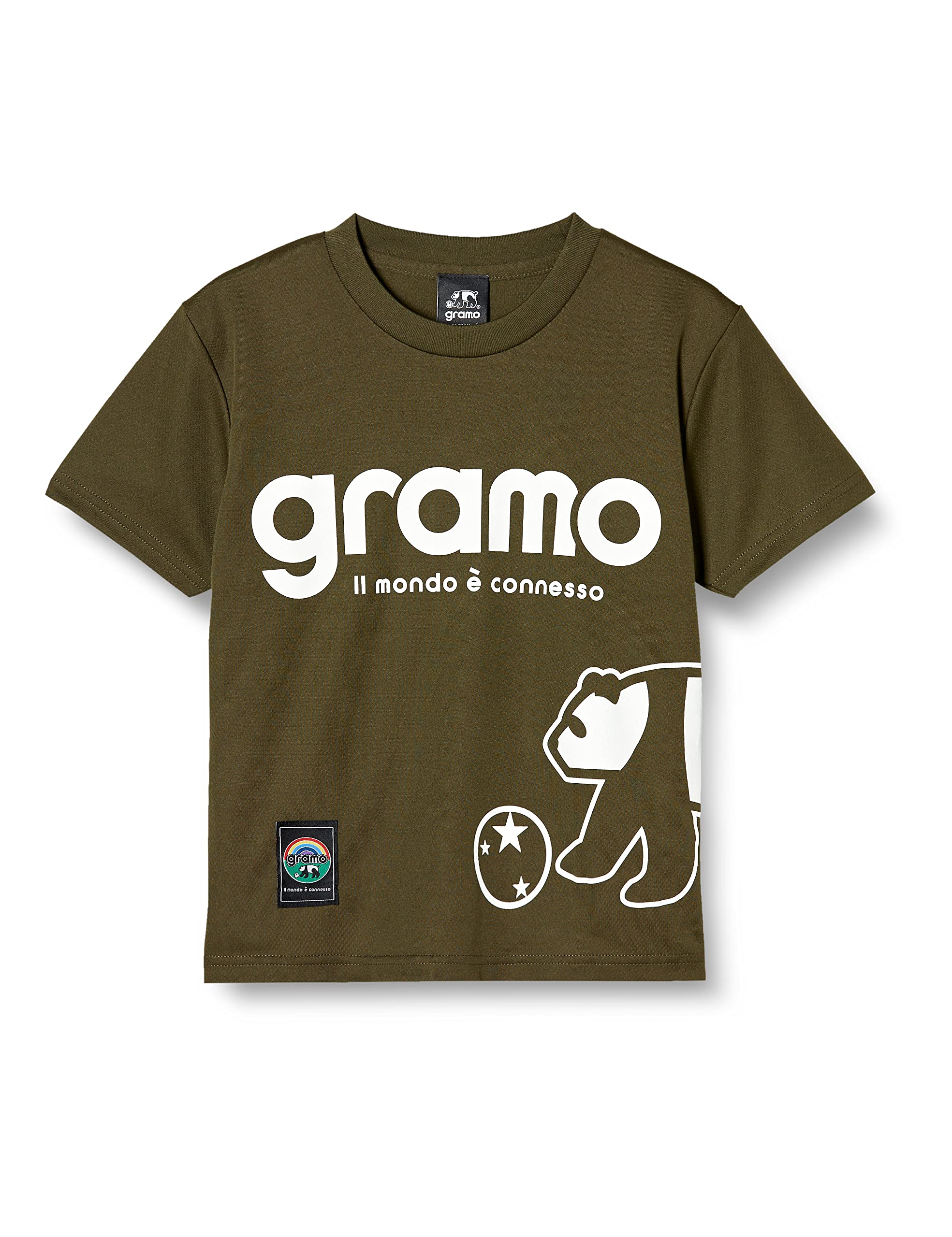 Gramo Practice Shirt, Short Sleeve, FAST2, 160cm, Khaki, P-026-18-160
