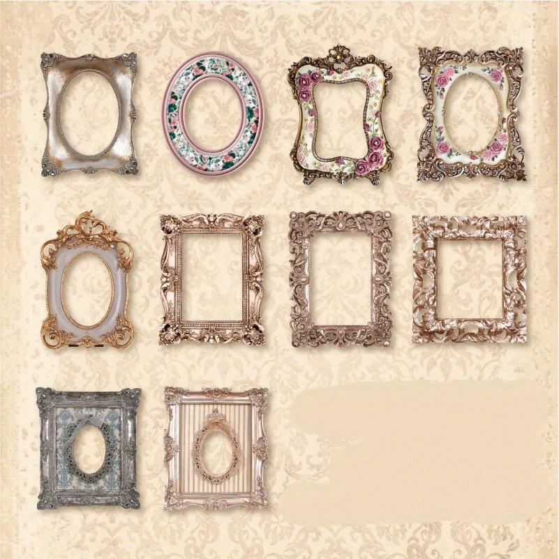 Vintage Romantic Photo Frame Hollow Out Border Material DIY Scrapbooking Base Collage Diary Photo Album Gift Decoration
