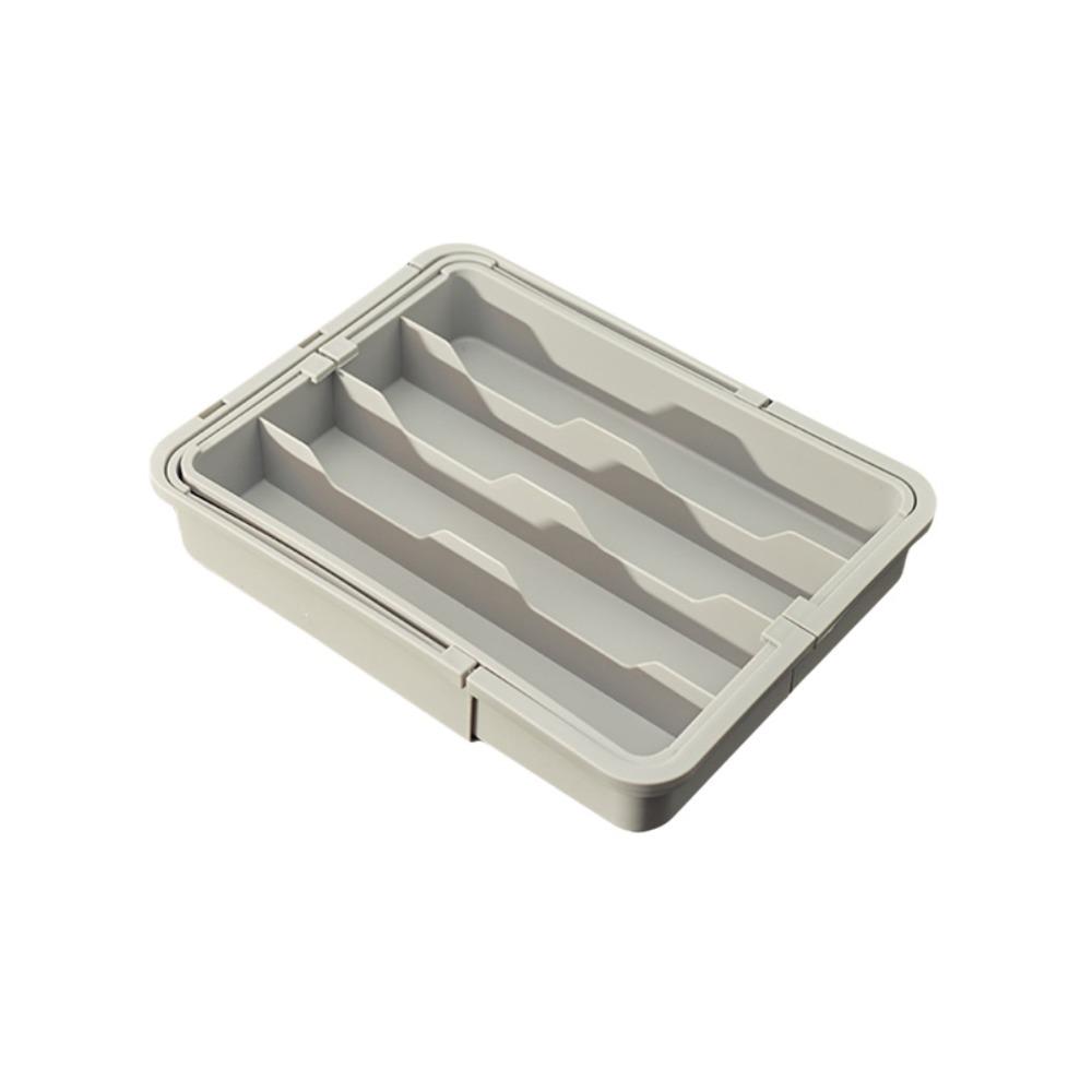 Adjustable Silverware Drawer Organizer Separated Cutlery Organizer Tableware Storage Box  Drawer