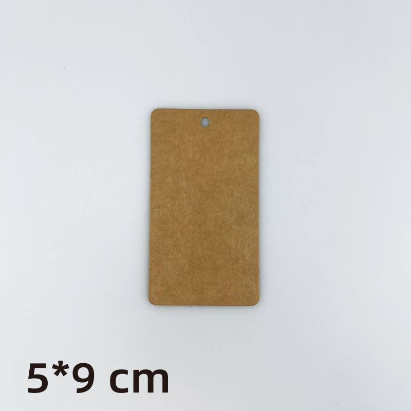 Blank Kraft Paper Card Hang Tag Jewelry Accessories Floral Art Clothing Labels Garment Tags DIY Alien Universal Hanging Rope