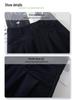 Women's High-Waist Dark Blue Denim Pleated Midi Skirt, 2025 New A-Line Slimming Design