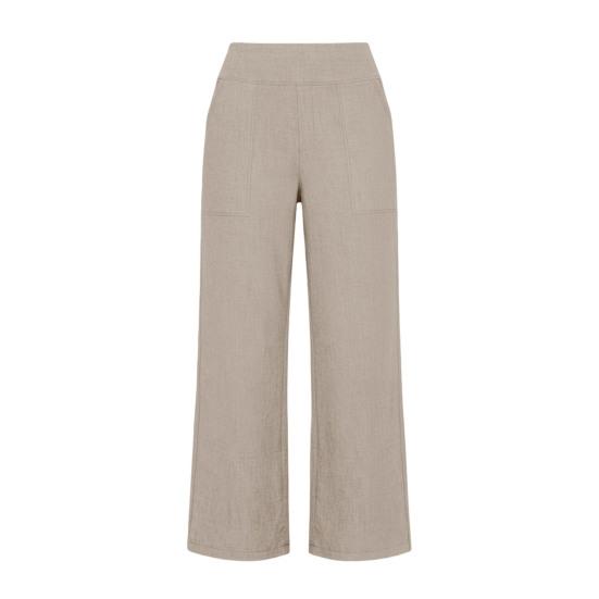 

Women Cropped Pants High Waisted Straight Wide Leg Casual Pants with Pockets Loose Fit Vacation Office Trousers S абрикосовый