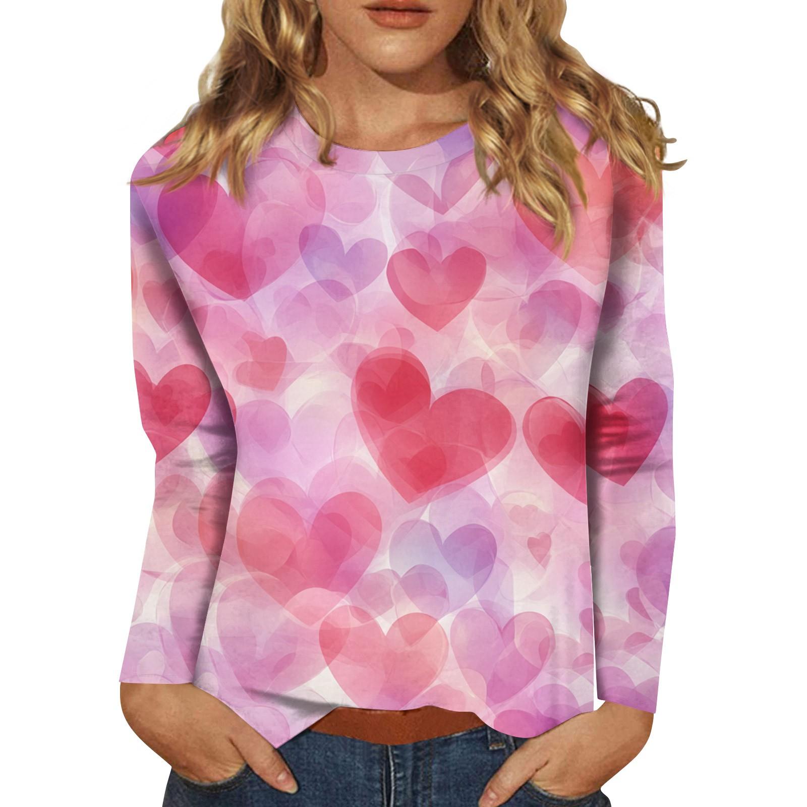 

Женская мода повседневный топ с длинным рукавом и круглым вырезом с цветочным принтом XXXL