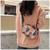 Cartoon Oxford Cloth Crossbody Bag for Women, Cute Print Square Shoulder Purse, Casual Daily Handbag CLE