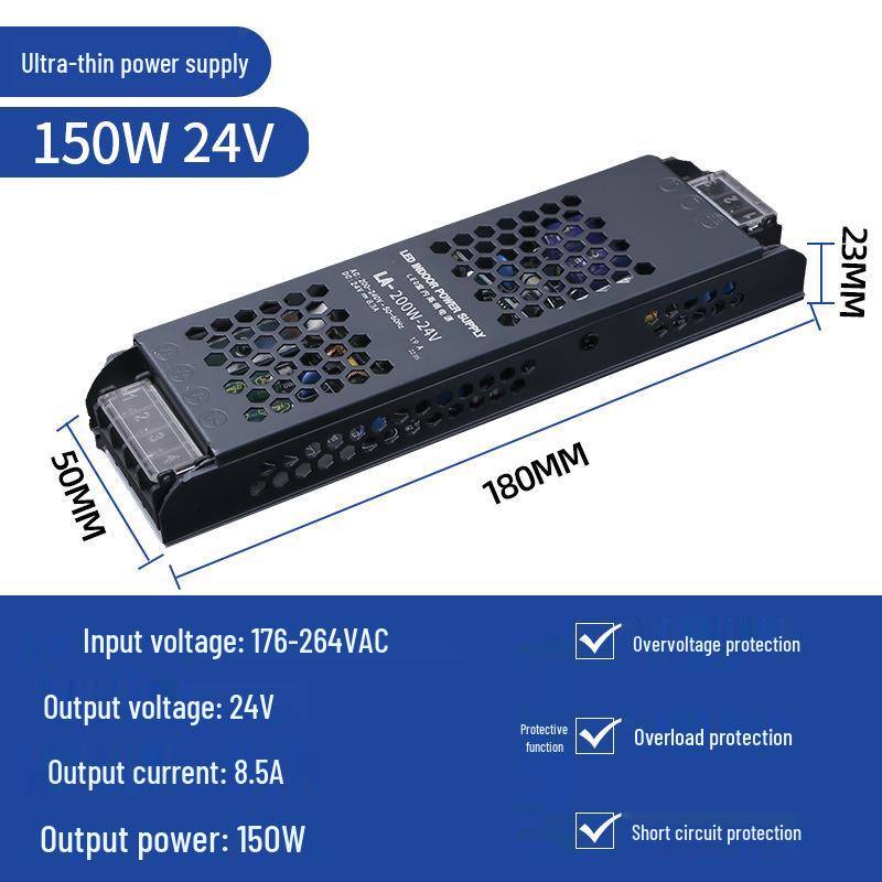 COB LED Linear Strip Light, Self-Adhesive, Recessed, 24V/12V for Living Room Ceiling