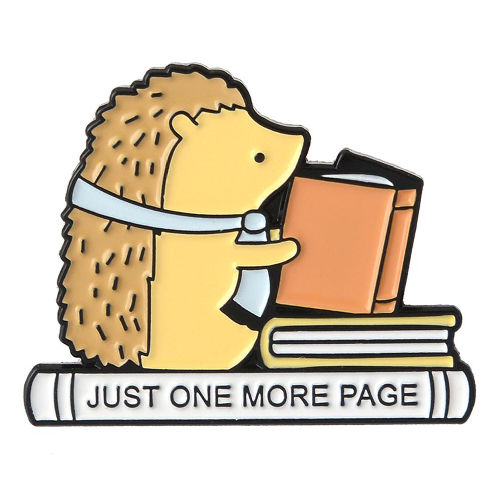 Book Enamel Pin Magic Book Magic Ball Roll Of Paper Reading Badges Literary Lapel Badges