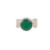 Handcrafted Green Onyx Gemstone 925 Sterling Silver Jewelry Promise Ring For Her RR-1-37