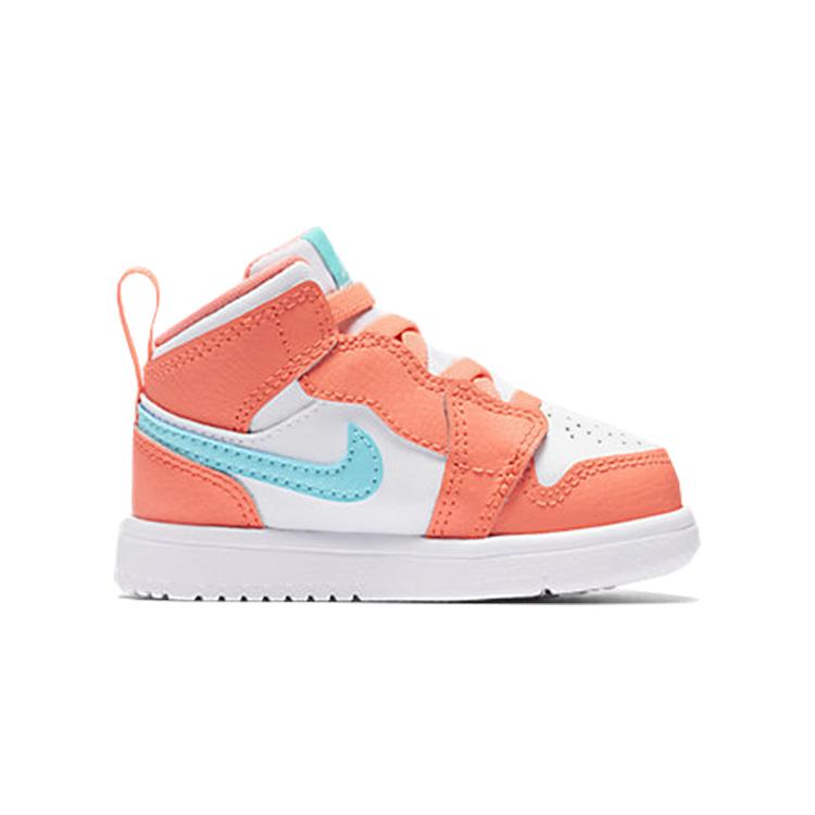 Jordan Air Jordan 1 Cushioning Support Mid top Toddler Shoes Sweet Orange Ice Cream Infant And Toddler AT4613-814