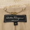 Salvatore Ferragamo Belted glitter yarn tweet jacket Jacket 48 beigeUsed