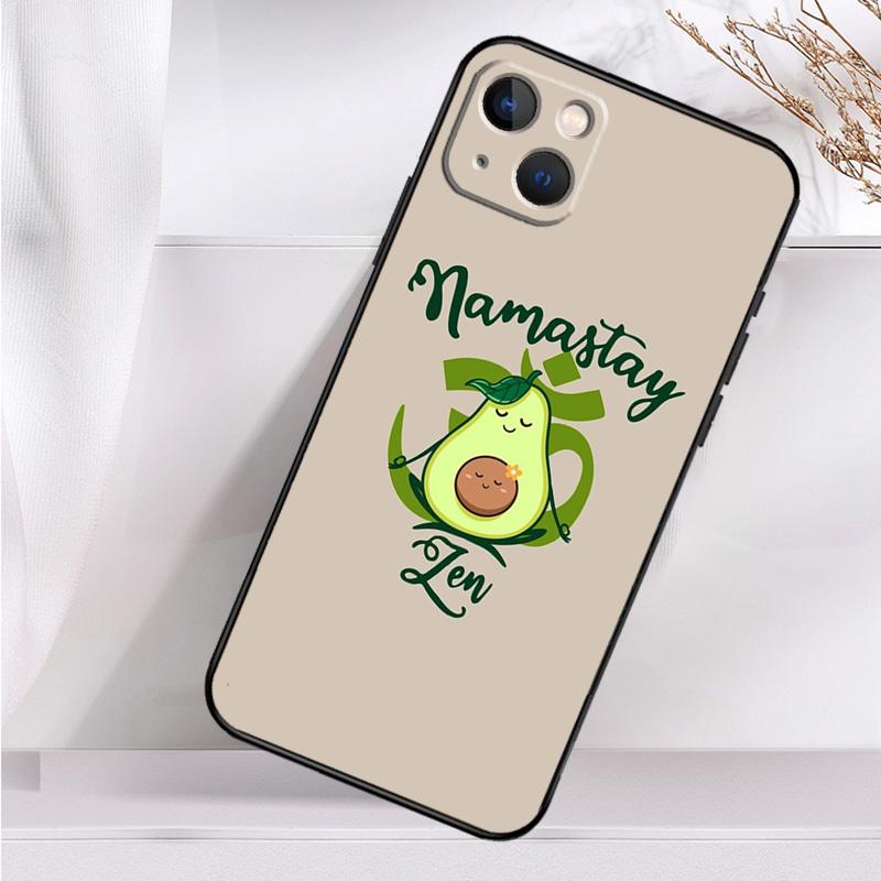 Avocado Yoga Funny Pattern Shockproof Case For iPhone 17 Pro Max 11 14 15 16 Plus 12 13 Mini 16e 17 Air Phone Cover