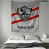 Zamalek SC Wall Tapestry Aesthetic Wall Hanging Printed Fabric Blanket Decorative Tapestries for Bedroom Living Room Home Decor