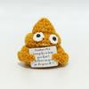 Funny Positive Card Fruit Toast Knitted Doll Home Desk Decoration Gift Christmas