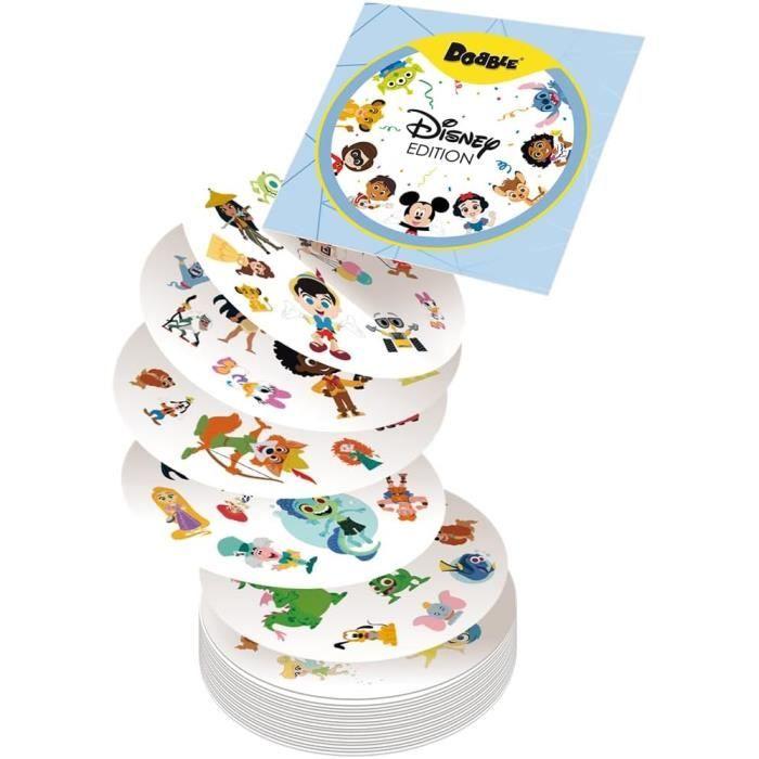 Zygomatic Dobble Disney Edition Action and Reflex Card Game for Adults and Children, Ages 6 and Up, 2 To 8 Players,