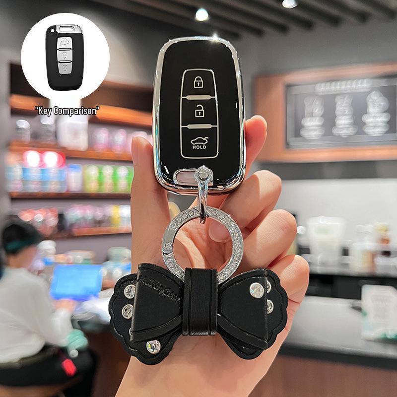 Compatible Key Cover for Beijing Hyundai Sonata 8, Old ix35/Langdong Models