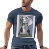 Posterstyle Portrait of a Weimaraner TShirt Heavy Duty Casual Work Tee