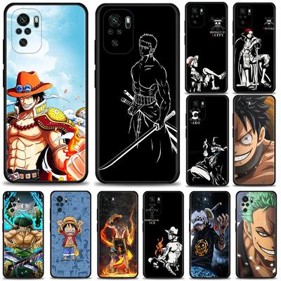 Funda de teléfono para Xiaomi Redmi 9 9a 9c 8 k40 Note 9s 9 10 11 8 pro 7 11t 9t 8t Funda de silicona Coque Anime One Piece Luffy Shanks