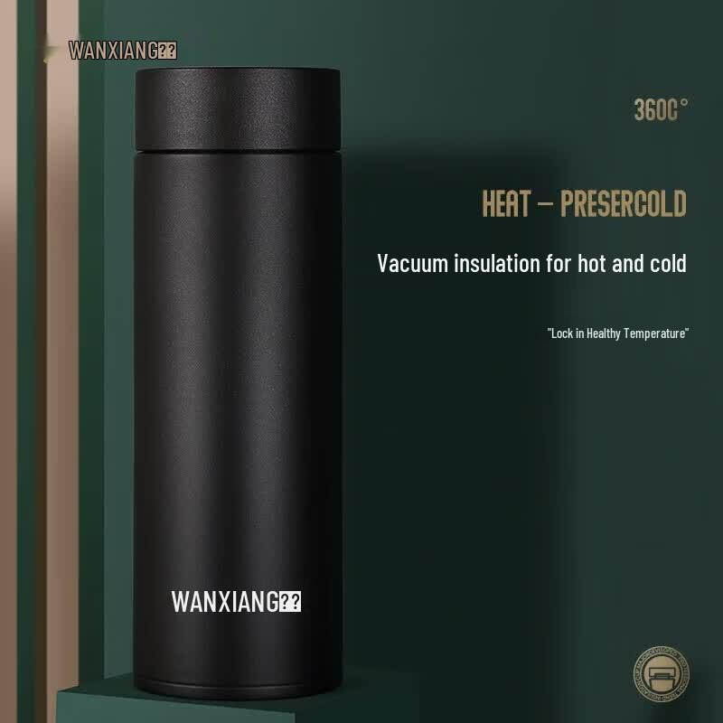 WANXIANG H79 360ML Graphite Black Insulated Tea & Travel Mug