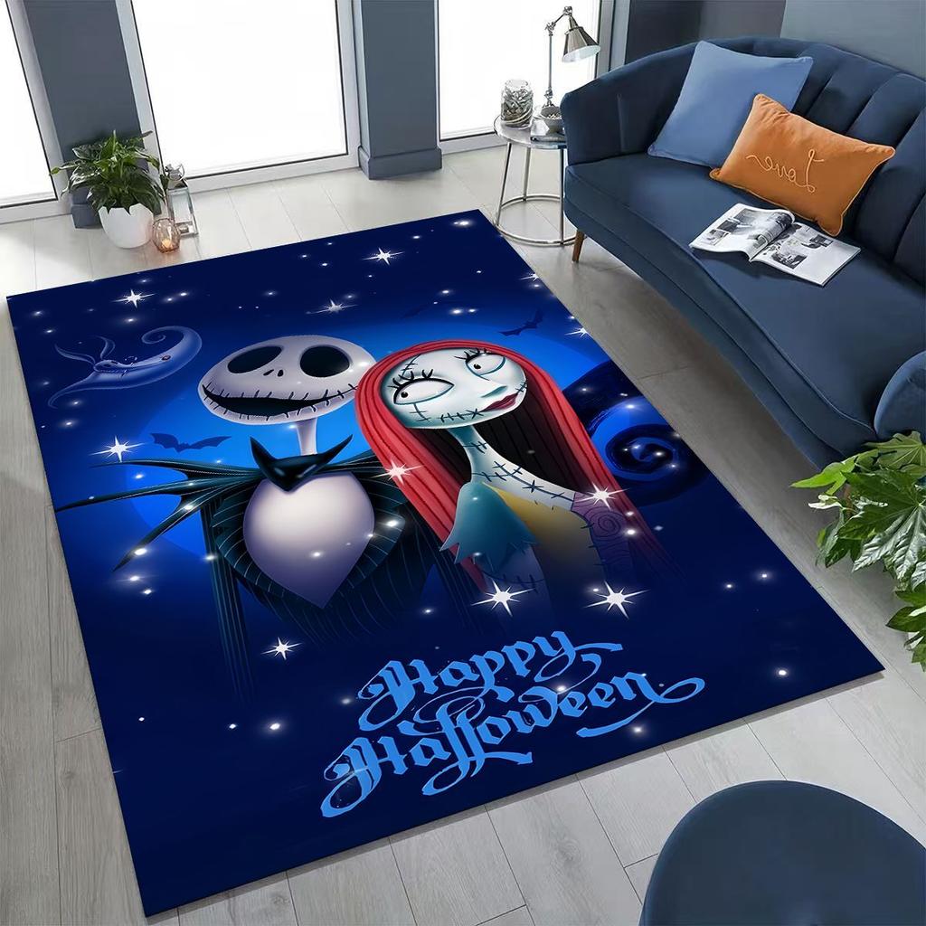 2026 New The Nightmare Before Christmas Jack Cartoo Rug for Bedroom Living Room Sofa Home Doormat Decor, Kid Non-slip Floor Mat