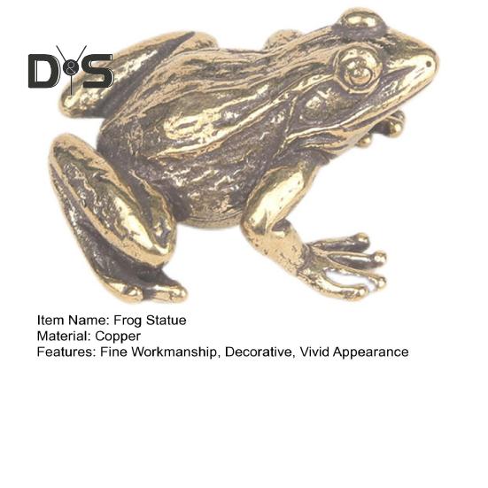 Copper Frog Statue Reusable Practical Retro Frog Statue Tea Pet Craft