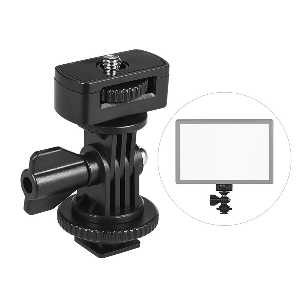 Universal Adjustable Cold Hot Shoe Mount Adapter with 1 4  Screw for Viltrox and Other Brands LED Light Video Monitor