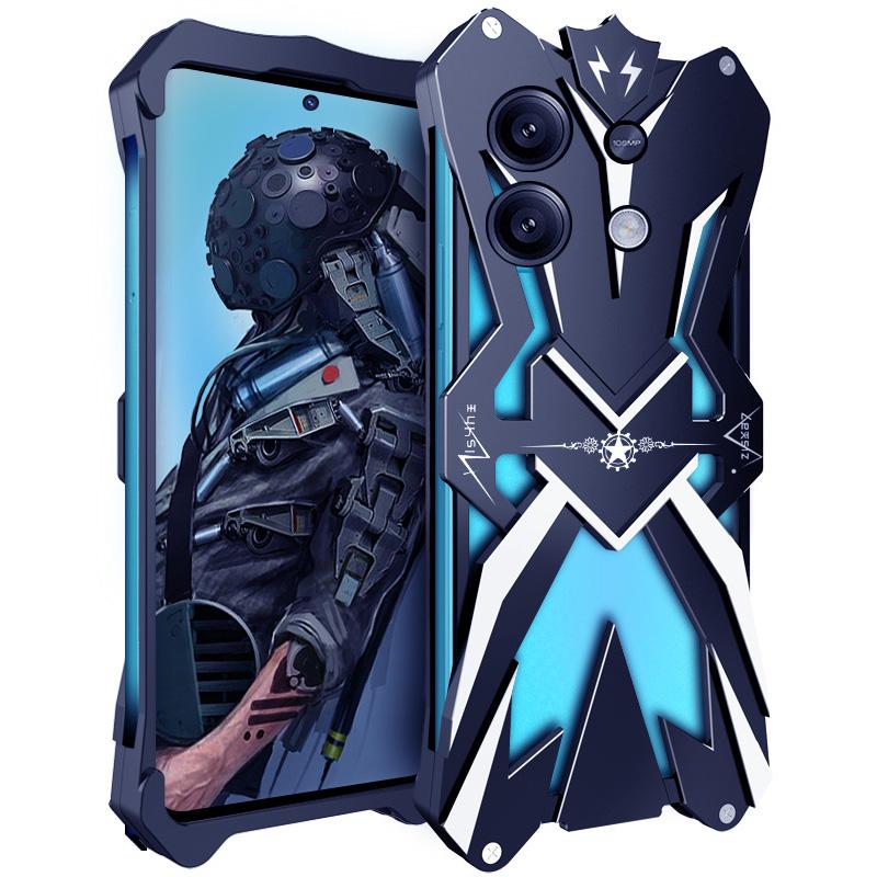 

Для Xiaomi Redmi Note 13 5G Чехол из алюминиевого сплава Противоударный чехол для телефона A