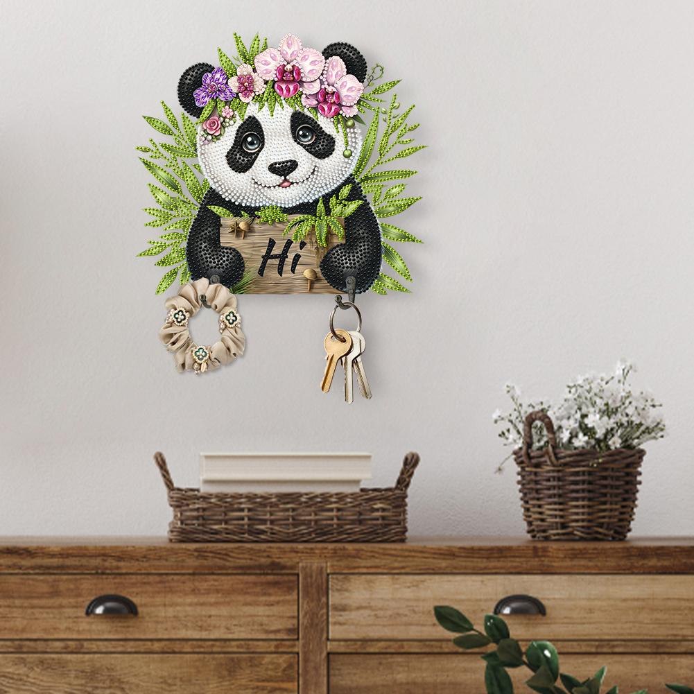 Animal Wood DIY Diamond Painting Hooks Creative Handmade Gift for Various Occasions for Wall Decoration and Space-Saving Storage