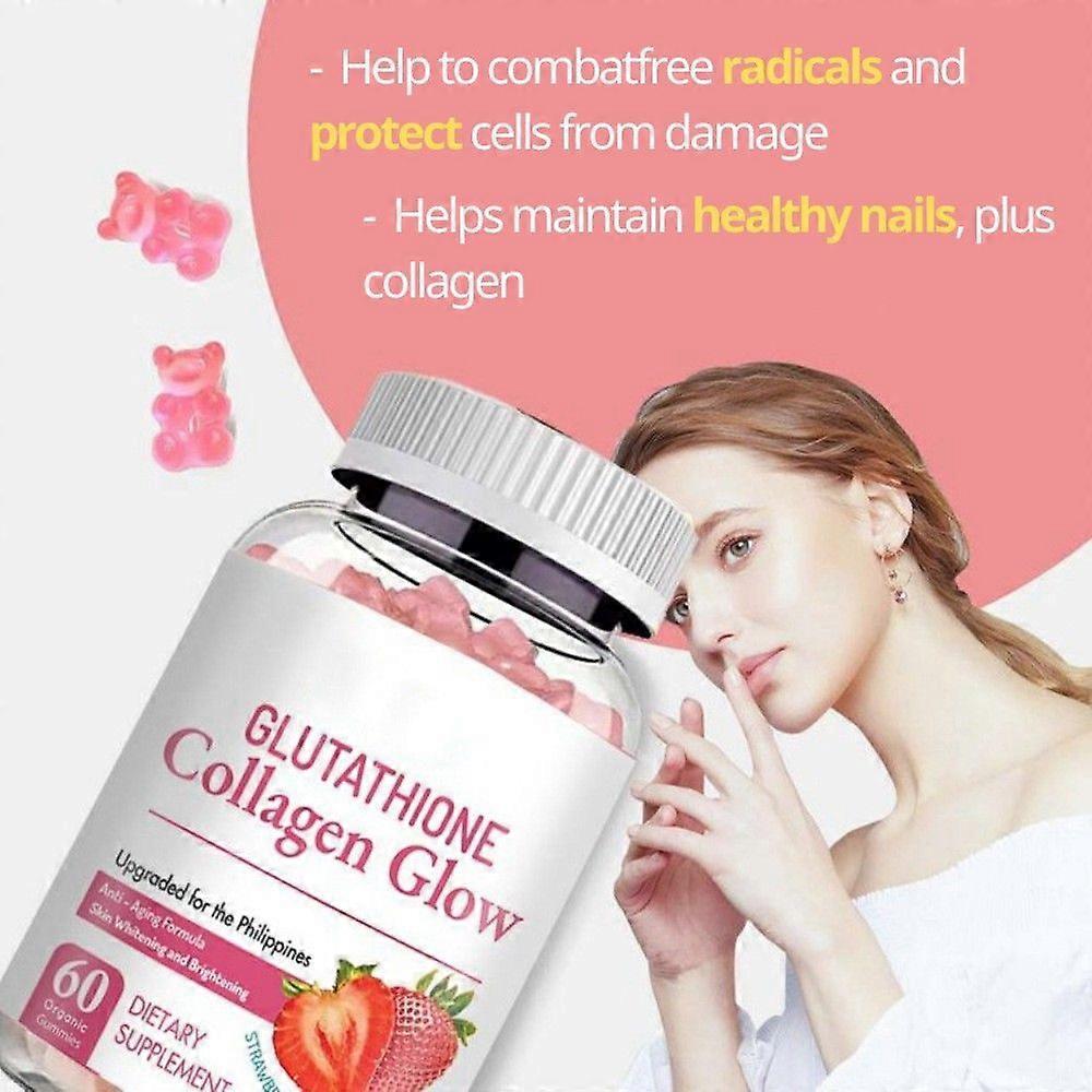 Skin Whitening and Brightening 60 Counts Nutrition Gels & Chews - Strawberry Flavor