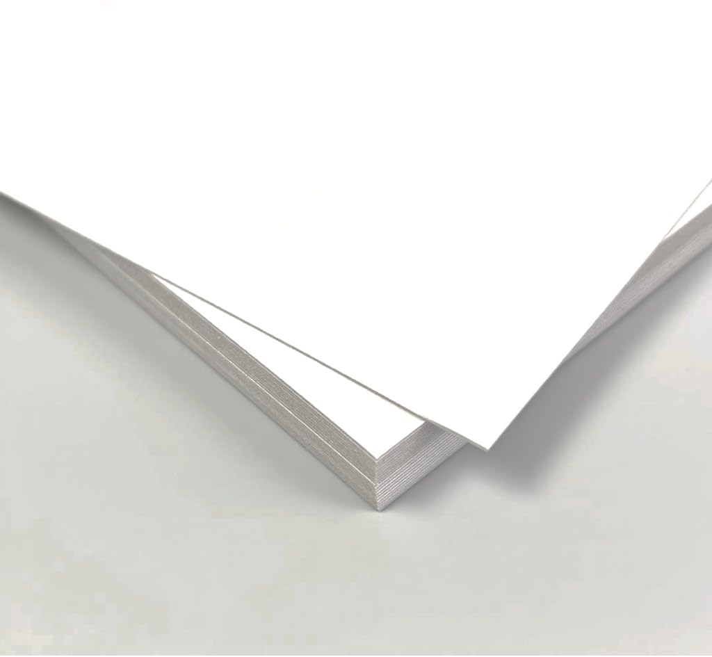 Craft 30 303 x 424 mm Craft White Cardboard, A3, Sheets, mm, 0.7 Thick, Cardboard, Paper, Backing, Cover, Double-Sided (30 Sheets)